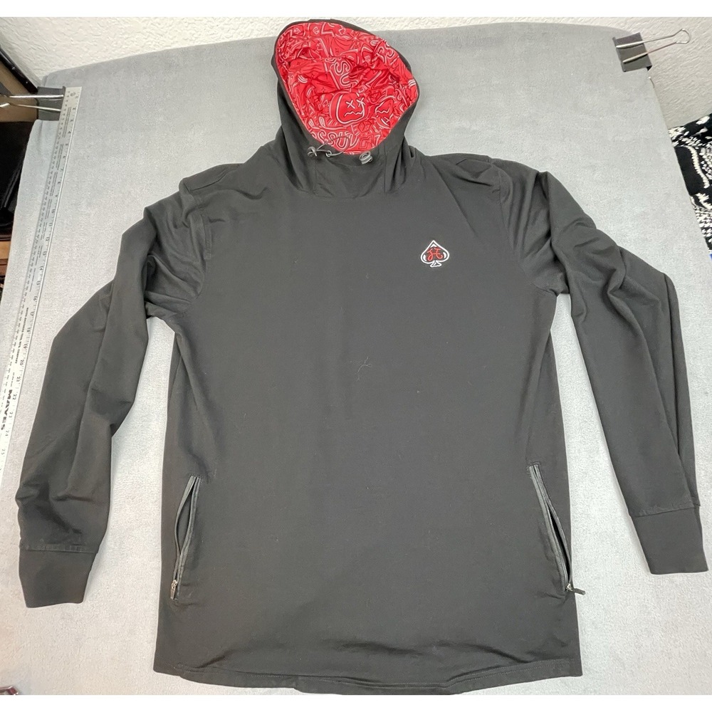 Hatch Golf Ace Of Spades Alter Ego Hoodie Men 3X Black Camo Lined Golf Cart Gear